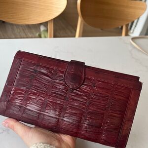 Eel skin 80’s Large Wallet